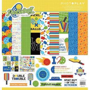 PhotoPlay Collection Pack 12"x12"-Pickleball PPBL4210