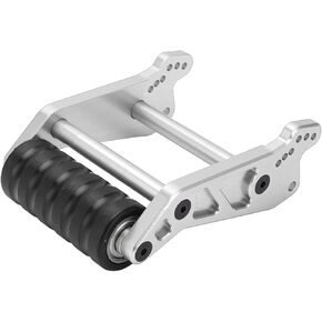 RC Rear HeadUp Wheel, RC Rear Wheelie Bar Assembly Aluminum Alloy Adjustable Wheelie Bar Kit for LOSI LMT Solid AXLE 4WD LOS04022 1/8 Car (Silver)