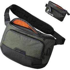 ALPAKA Bravo Sling Max and Zip Pouch Pro,8L RFID-Blocking Sling Laptop Bag for Men with Maglockz Buckle,Slim Zipper Wallet with RFID Blocking, ID Card Holder, YKK Zippers Multi-tool Slot