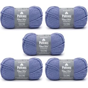 Patons Classic Wool Natural Mix Yarn - 5 Pack of 3.5oz/100g - Wool - 4 Medium - 210 Yards - Knitting/Crochet