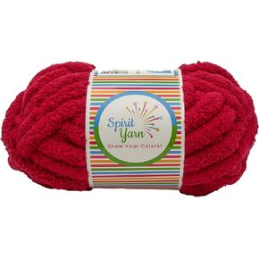 Jumbo/Chunky Number 7 Chenille Yarn .75 in. (2 cm) in Custom Colors for Your School, Sports Team, or Holiday Project (Bright Yellow)
