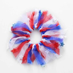 1pc 4th of July American Flag Dog Collars Elastic Fancy Holiday Accessory for Small Medium Large Dogs Pet Costume for Party (Small)