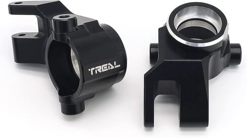 TREAL Aluminum 7075 Front Steering Blocks Knuckles (L&R) Compatible with 1/8 Sledge (Black) in Saudi Arabia