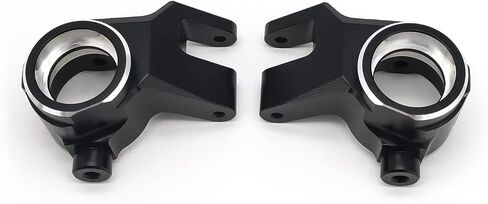 TREAL Aluminum 7075 Front Steering Blocks Knuckles (L&R) Compatible with 1/8 Sledge (Black) in Saudi Arabia