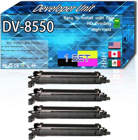 Compatible for Kyocera DV-8550 Replacement Developer Unit Used with TASKalfa 6002i 6003i 6052ci 6053ci Printers, High Production Multiple Options (1 Pack Yellow) in Saudi Arabia
