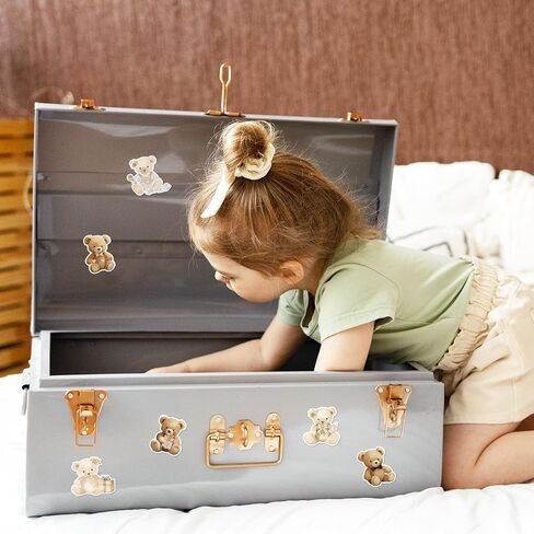 1000pcs دب ملصق الكرتون بني لاصق ملصق ملصق ملصق ملصق لعيد الميلاد لحفل استحمام الطفل اللوازم ، 8 تصميمات in Saudi Arabia