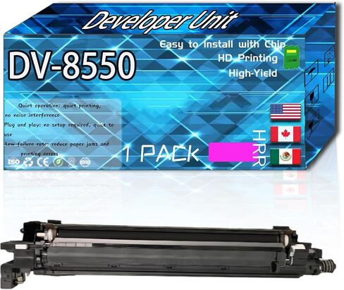Compatible for Copystar DV-8550 Replacement Developer Unit Used with CS3552ci CS3553ci CS4003i CS4052ci CS4053ci Printers, High Production Multiple Options (4-Pack BK/C/M/Y) in Kuwait