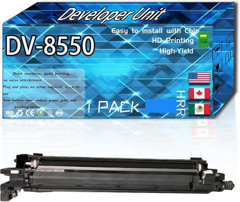 Compatible for Copystar DV-8550 Replacement Developer Unit Used with CS3552ci CS3553ci CS4003i CS4052ci CS4053ci Printers, High Production Multiple Options (4-Pack BK/C/M/Y) in Kuwait