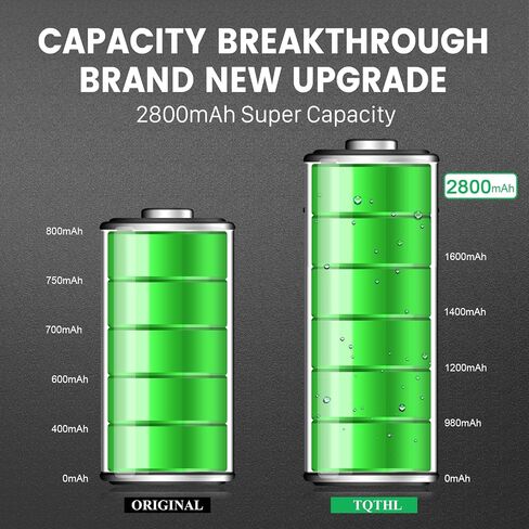 TQTHL 2-Packs GBA SP Battery, Upgraded (2800mAh) Ultra High Capacity Rechargeable Lithium-ion Battery Replacement for GBA SP, AGS-001, SAM-003 with Tool Pack Kit (2) in Saudi Arabia