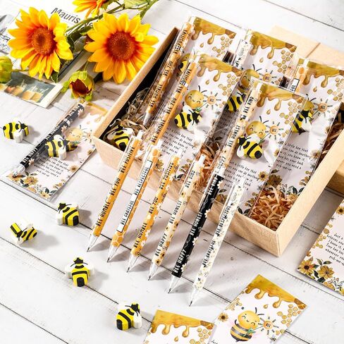 30 Sets Inspirational Pickle Gifts Bulk 6 Styles 0.7 mm Motivational Mechanical Pencils with Erasers Positive Cards Back to School Gifts for Student Teacher Coworker Office Supplies in Saudi Arabia
