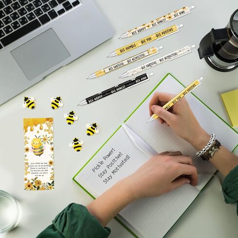 30 Sets Inspirational Pickle Gifts Bulk 6 Styles 0.7 mm Motivational Mechanical Pencils with Erasers Positive Cards Back to School Gifts for Student Teacher Coworker Office Supplies in Saudi Arabia