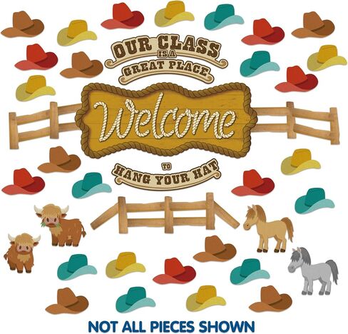 Eureka Wild Wild Classroom Welcome Bulletin Board Set, 69 Pieces in Saudi Arabia