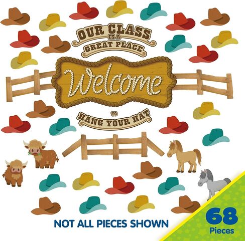 Eureka Wild Wild Classroom Welcome Bulletin Board Set, 69 Pieces in Saudi Arabia