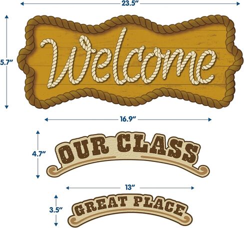 Eureka Wild Wild Classroom Welcome Bulletin Board Set, 69 Pieces in Saudi Arabia
