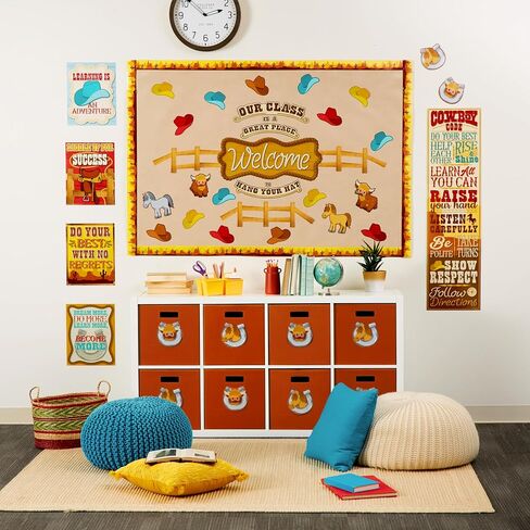 Eureka Wild Wild Classroom Welcome Bulletin Board Set, 69 Pieces in Saudi Arabia