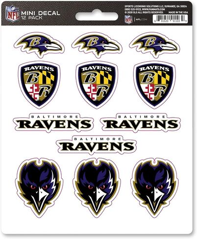 FANMATS 61135 San Francisco 49ers 12 Count Mini Decal Sticker Pack in Kuwait