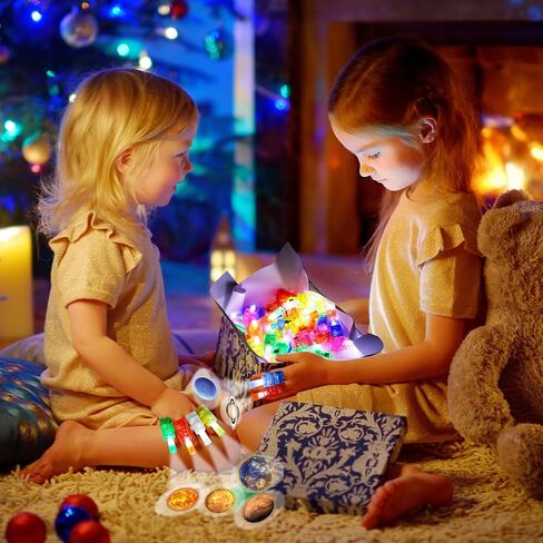Capoda 30 Pack Finger Lights for Kids Space Themed Party Favors Birthday Decorations Space Goodie Bags Stuffers Glow in The Dark LED Light up Finger Flashlights Toy Gift Bulk Prize Supplies (Planet) in Saudi Arabia