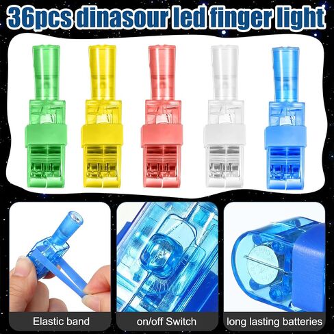 Capoda 30 Pack Finger Lights for Kids Space تحت عنوان الحفلات تفضل زخارف عيد ميلاد الفضاء Goodie Bags Witch in the Dark LED Light Up Finger Finger Flashlips Toy Goft Moled Supplies (Planet) in Saudi Arabia