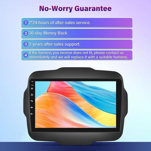 8-Core Android 13 Stereo for Jeep Renegade 2015 2016 2017 2018 2019 2020 with DSP+32EQ - 2+64G 9 inch IPS 1280 * 720 Touchscreen Upgrade Radio - Wireless Carplay/Android Auto/WiFi + AHD Backup Camera in Saudi Arabia