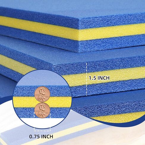 Couch Cushion Inserts Support, Couch Supports for Sagging Cushions, Couch Cushion Replacement for Rattan Sofa Sagging Seat, Patio Furniture, Waterproof, 4 PCS, Medium, 20x18 Inches in Saudi Arabia