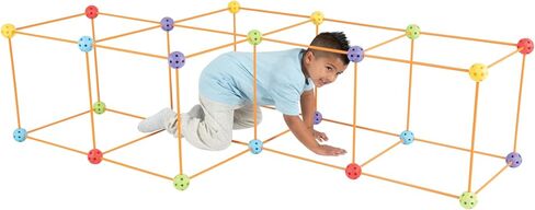 Everest Mega Kit - 108pc Rod & Ball Fort Building Set, Bonus Light Ball, Indoor-Outdoor, Create Play Tent Structures, Kids Toy, Ages 5+ in Saudi Arabia