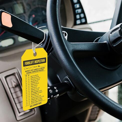 SmartSign 2 Swide Forklift Inspection Tag | 3.375 "× 5.875" البلاستيك ، حزمة من 100 ، مصنوعة في الولايات المتحدة الأمريكية in Kuwait