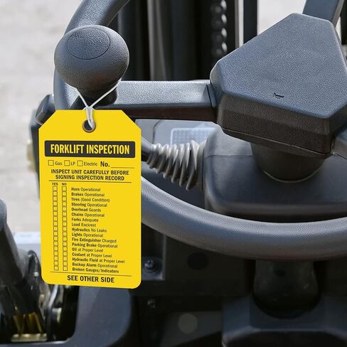 SmartSign 2 Swide Forklift Inspection Tag | 3.375 "× 5.875" البلاستيك ، حزمة من 100 ، مصنوعة في الولايات المتحدة الأمريكية in Kuwait