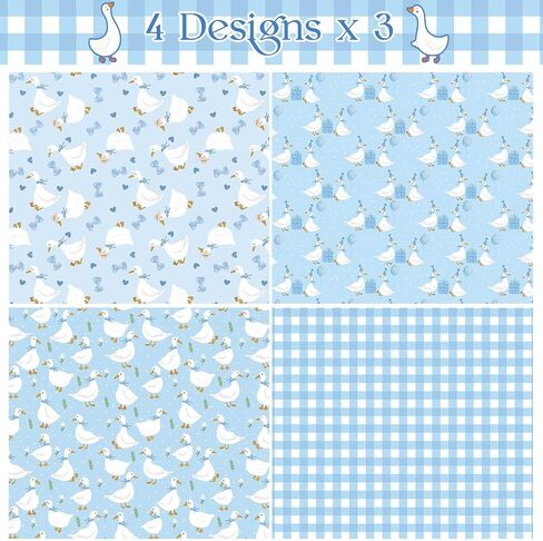 Pineraap 12 Sheets Goose Wrapping Paper, Farm Animal Gift Wrap Paper Cute Goose Gift Packing Paper Folded Flat for Birthday Party Baby Shower DIY Crafts, 19.7 x 27.6 Inch, Pink in Saudi Arabia