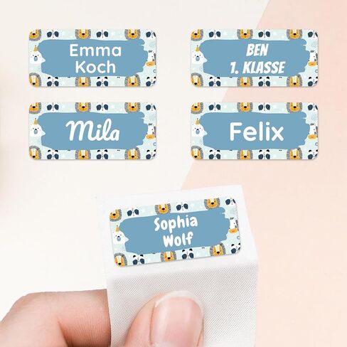 Personalized Name Tags for Kids, Clothing & Items (60), Self-Adhesive Name Labels (1.2" x 0.5"), Waterproof Stickers, Perfect for Clothes, Daycare and School Supplies - Colourful in Saudi Arabia