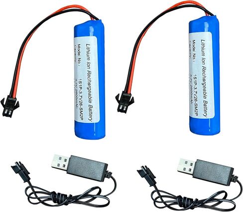 Seasider 3.7v 2600mAh بطاريات قابلة لإعادة الشحن بطارية Li-ion مع موصل JST PH2.0 2Pin لمنتجات DIY الإلكتروني in Kuwait