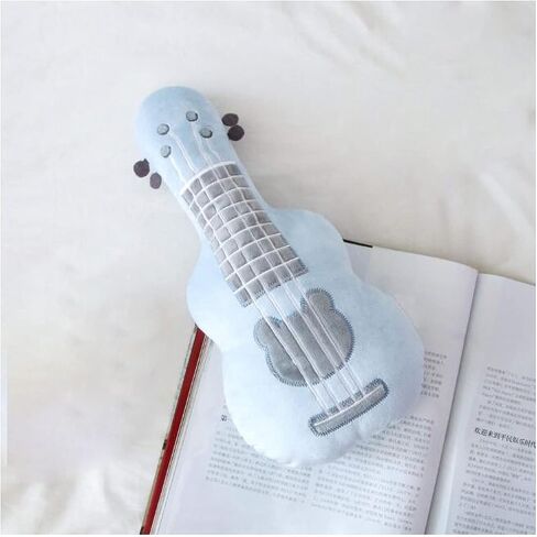 14.5" Soft Guitar Stuffed Plush Toy Ukulele Plush Pillow Stuffed Musical Instrument Toy Birthday Gift for Kids - Brown in Saudi Arabia