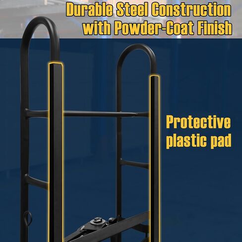 Olympia Tools 1200lbs Appliance Auto-Recoil System Hand Truck - Heavy Duty Hand Cart - Industrial Stair Climbing Furniture Dolly - Dual Aluminum Hand Truck & Rubber Treads Wheels for Stairs Climber in Saudi Arabia