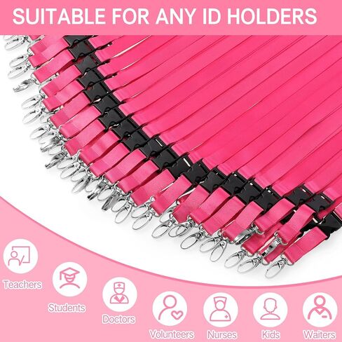 Windyun Break Away Lanyards for ID Badges and Keys Neck Strap with Quick Release Buckle Name Tag Detachable Lanyards in Saudi Arabia