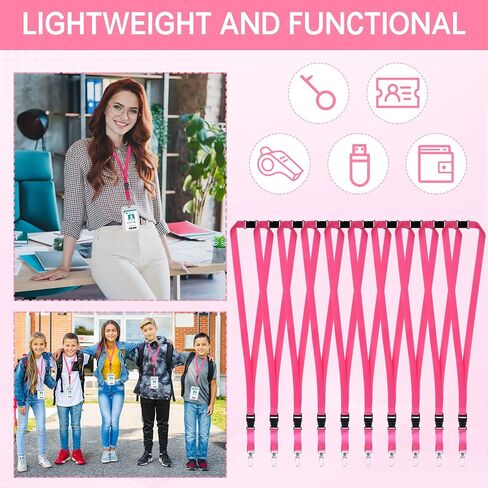 Windyun Break Away Lanyards for ID Badges and Keys Neck Strap with Quick Release Buckle Name Tag Detachable Lanyards in Saudi Arabia