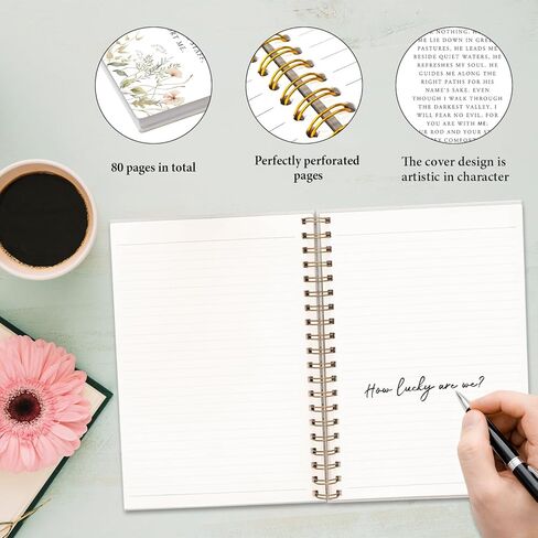 JXREQ Coquette Blue Bow Christian Bible Notebook Journal for Women ، اللوازم المدرسية اللطيفة للكلية دفتر دفتر ، كتب الكتاب المقدس لأخذ الملاحظات ، مجلة ملاحظات الكنيسة ، هدايا الكلية للفتيات ، 5.5 × 8.3 in Kuwait
