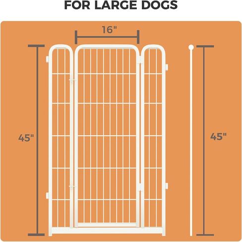 FXW Homeplus Dog Playpen Designed for Indoor Use, 1 Add-on Gate, 24" Height for Puppy and Small Dogs│Patented in Saudi Arabia