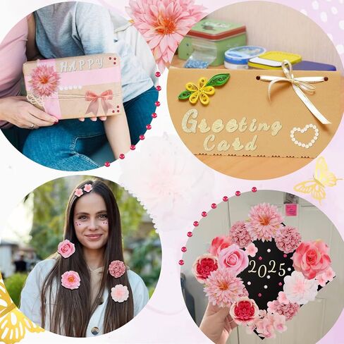 69 PCS Caps Cap Decorts Kits ، Cap Grad Topper Decorations شملت الزهور Faux Flowers 3D Breatfly Bow Rhinestons ALPHABET ملصقات خطاب التخرج Topper DIY Craft Art Decor (Blue) in Kuwait