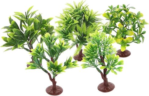 nuobesty 10pcs الأشجار المصغرة ل DIY الرمال المائدة الديكور أشجار طبيعية واقعية مع قاعدة لمشاريع القطار والمشاريع الطبيعية الصغيرة in Saudi Arabia