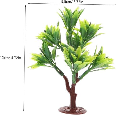nuobesty 10pcs الأشجار المصغرة ل DIY الرمال المائدة الديكور أشجار طبيعية واقعية مع قاعدة لمشاريع القطار والمشاريع الطبيعية الصغيرة in Saudi Arabia
