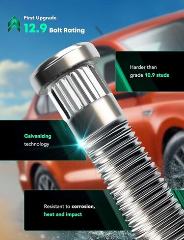YHTAUTO 4PCS 5x100 to 5x114.3 Wheel Adapters 1 inch Fits Sebring, Camry, Corolla, Prius, Matrix, Cavalier, tC, xD, 5x100 to 5x4.5 5 Lug Spacers w/ 12x1.5 & 12.9 Grade Studs, 64.1mm Hub Bore in Saudi Arabia