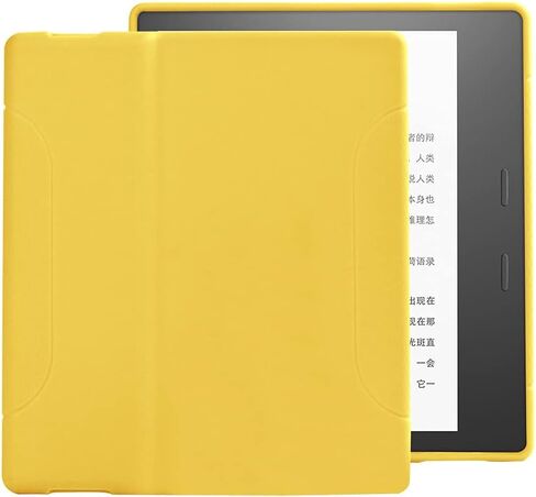 حافظة Young me Kindle Oasis (الجيل التاسع، إصدار 2017) - حافظة حماية من جل TPU تناسب نحيف لقارئ Kindle Oasis الإلكتروني الجديد كليًا مقاس 7 بوصات (أسود) in Kuwait