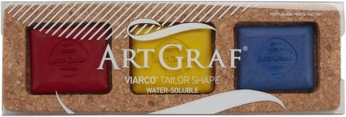 Art Graf Artist Water Soluble Tailors Chalk Set of 3 Rich & Intense Colors (in Cork Box), Monochromatic 3 Pc Set in Saudi Arabia