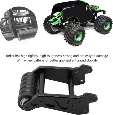 RC الخلفية العجلة ، RC خلفي شريط البار التجميع الألومنيوم سبيكة قابلة للتعديل العجلة القابلة للتعديل ل LOSI LMT المحور الصلبة 4WD LOS04022 1/8 CAR (الفضة) in Saudi Arabia