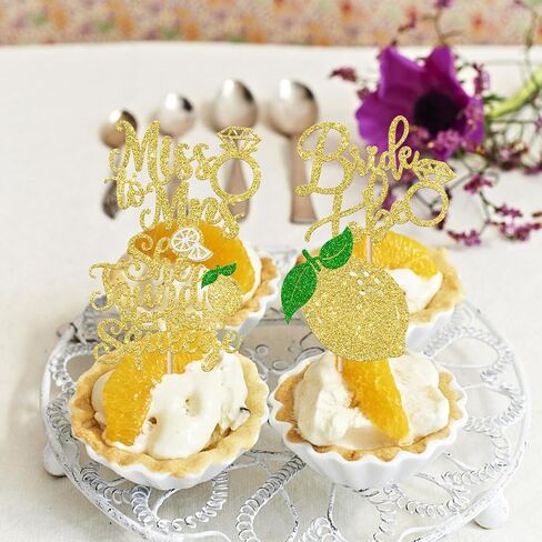 Rsstarxi 30 Pack Birde to Be Cupcake Toppers She Found Her Main Squeeze Cupcake Picks for Miss to Mrs Theme Bridal Shower Wedding Engagement Party Cake Decorations Supplies in Saudi Arabia