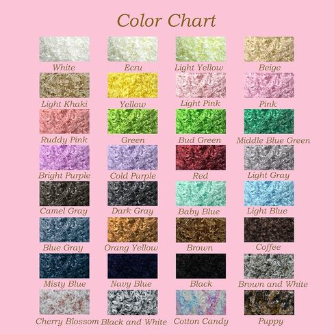 (32 Colors Available) Yusarinl Teddy Bear Yarn,Fuzzy Yarn for Crochet Polyester Plush Fur for Crafts Fluffy Fuzzy for Knitting(3.35 oz, 40 yds)-Cotton Candy in Saudi Arabia