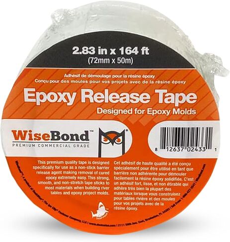 WiseBond 3 عبوات إضافية الإبوكسي ذاتية الإفراج عن الراتنج للعفن ، طاولات النهر ، شريط راتنجات متوسطة المقاومة للحرارة ، 2.83 في × 164 قدمًا لكل منهما in Saudi Arabia