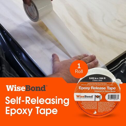 WiseBond 3 عبوات إضافية الإبوكسي ذاتية الإفراج عن الراتنج للعفن ، طاولات النهر ، شريط راتنجات متوسطة المقاومة للحرارة ، 2.83 في × 164 قدمًا لكل منهما in Saudi Arabia