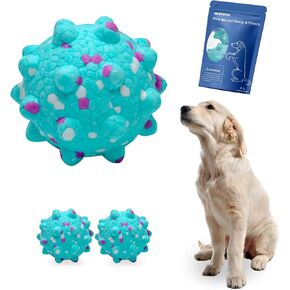 ETPU Dog Chew Toy Ball, Ultra-Strong Chewing Resistance, Multi-Color Options, Interactive Design for Indoor & Outdoor Use, 2-Pack