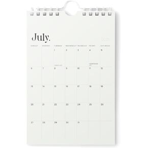 Karto Mini Wall Calendar 2025-2026 - Vertical 6x9 inch July 2025 to December 2026 - Small, Versatile, and Easy Planning with the Aesthetic Desk Monthly Calendar - New Beige