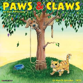 Willow Creek Press Calendars, Paws and Claws by Gary Patterson 2025 Wall Calendar